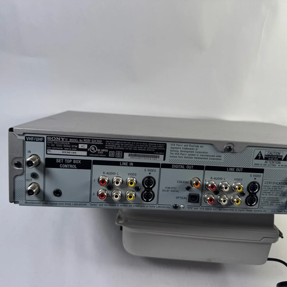 Sony RDR-GX300 Silver DVD Recorder VHS Combo‎ Player Record and Playback